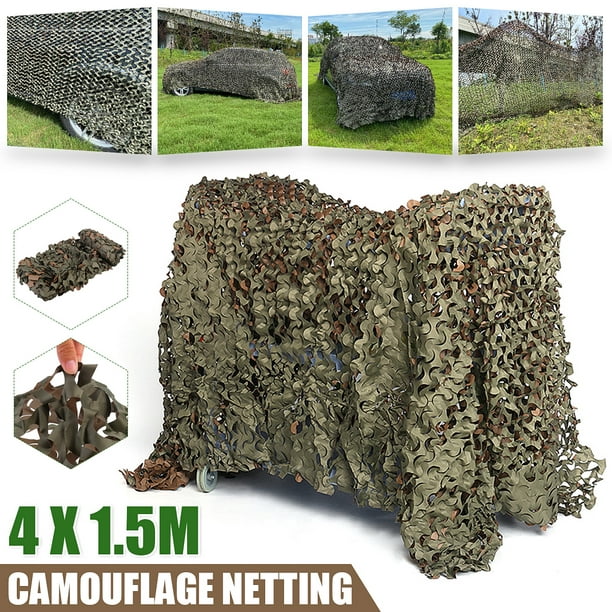 Camouflage Netting Camo Net Woodland For Military Sunshade Camping Hunter 